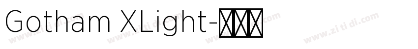Gotham XLight字体转换